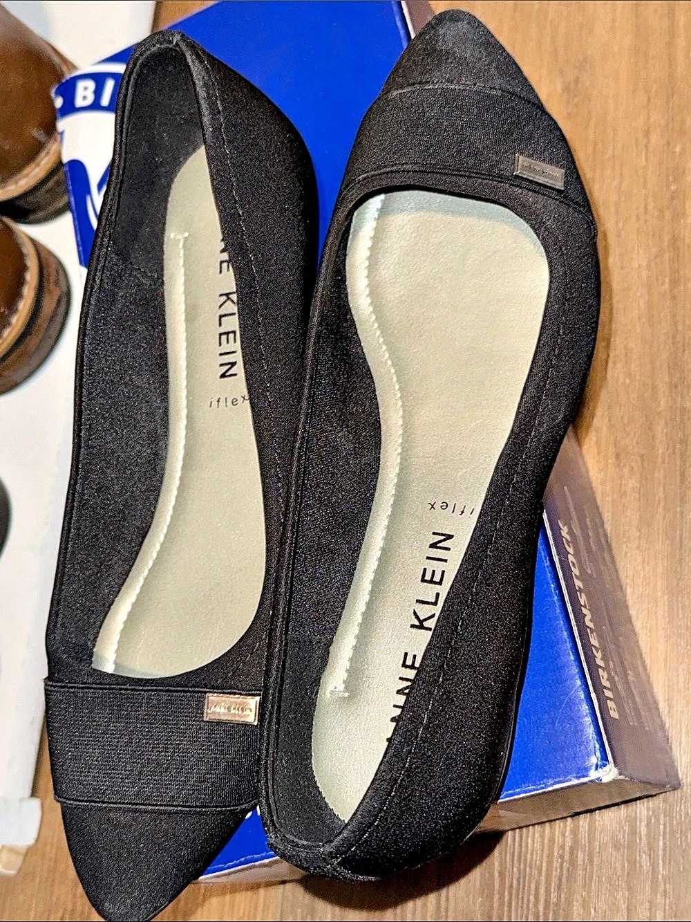 Anne Klein Akoleesa Pointed Toe Flats in Black